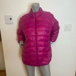 Beautiful Spring-Fall George Women's FUSHIA Puffer Jacket❤️1X